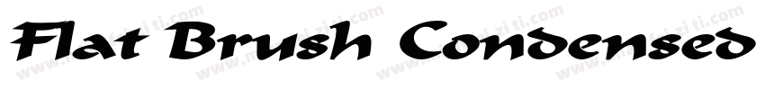 Flat Brush Condensed BoldItalic字体转换
